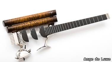 The Rhodium Prodigy Birdfish – yes, that is the name of this stunning, totally unorthodox guitar – has only been crafted five times to date. 