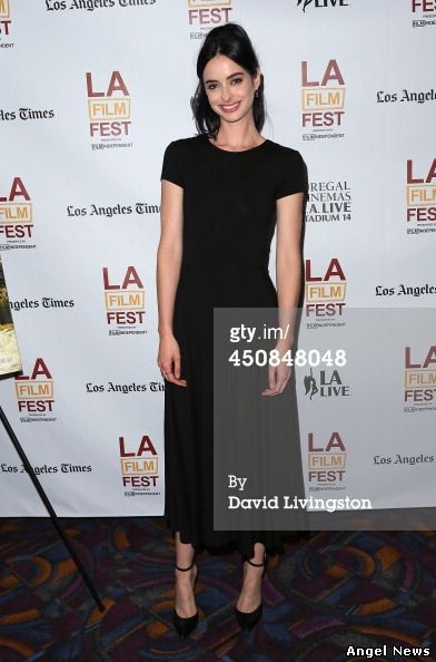 Krysten Ritter, wearing Oscar Tiye heels for the 2014 LA Film Festival